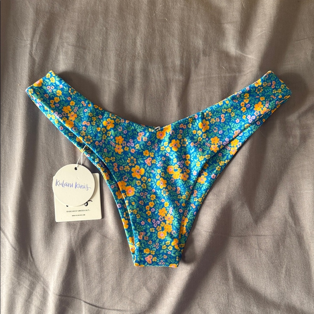 Kulani Kinis cheeky V bikini bottom ocean potion NWT MEDIUM - Picture 4 of 9